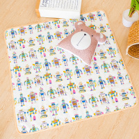 小斑鸠爬行垫客厅地垫儿童帐篷搭配防潮加厚地毯宝宝爬爬垫 加厚彩色机器人 120CM*120CM