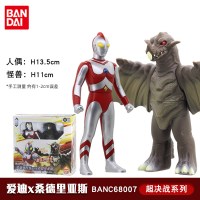 万代奥特曼玩具套装软胶人偶可动玩偶儿童正版手办迪迦加捷德欧布 爱迪奥特曼超决战桑德里亚斯 官方授权正品保障