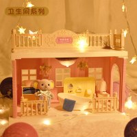 厨房玩具女孩公主城堡卧室过家家仿真厨具考拉日记儿童娃娃屋套装 考拉小镇-浴室