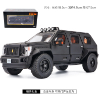军事装甲车战场玩具二战合金车汽车吉普模型仿真越野车坦克车 越野车哑黑色[盒装]