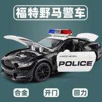 儿童警察车救护车仿真110玩具车大合金消防越野警车汽车模型男孩 谢尔比警车[盒装]