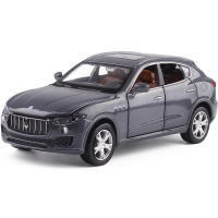 6开彩珀1:32玛莎拉蒂莱万特Maserati Levante SUV小汽车模型玩具 灰色