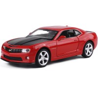 彩珀1:32雪佛兰科迈罗 警车 合金汽车模型 声光回力儿童礼品玩具 红色[散装]