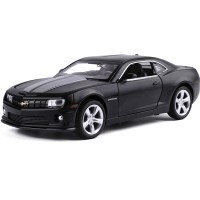 彩珀1:32雪佛兰科迈罗 警车 合金汽车模型 声光回力儿童礼品玩具 黑色[散装]