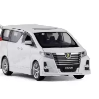 金属1:32丰田埃尔法Alphard Rowen炎狼改装版小汽车模型玩具 白色
