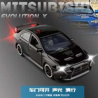 大号金属1/32防暴车虎式装甲车声光特警合金警车男孩汽车模型玩具 三菱十代便衣警车