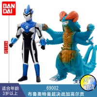 万代奥特曼玩具软胶人偶怪兽捷德迪迦赛罗索欧布鲁维克特利奥特曼 [新款]布鲁奥特曼决战加高尔贡69002