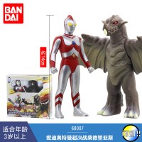万代奥特曼玩具软胶人偶怪兽捷德迪迦赛罗索欧布鲁维克特利奥特曼 爱迪奥决战桑德里亚斯68007