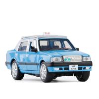 JK JackieKim仿真1:32金属丰田皇冠香港出租车TAXI小汽车模型玩具 蓝色