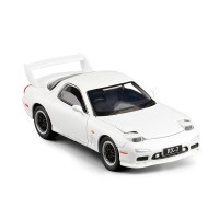 JKM 1/32马自达FD RX7跑车合金车模翻灯开声光金属仿真汽车模型 白色