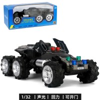 合金汽车模型儿童玩具1:32太空越野车宇宙星球探索车声光回力 黑色