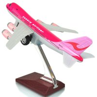彩珀美国空军一号客机仿真合金模型飞机回力小孩儿童玩具战机模型 红色