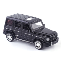 1/32仿真G500大G小汽车模型玩具合金男孩儿童玩具车皮卡声光 黑色(越野款)