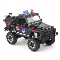 新款1:32仿真大G合金越野皮卡警汽车模型摆件男孩儿童滑行玩具车 特警皮卡款