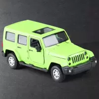 CLX 1:32 合金车越野车SUV 声光回力小汽车模型车儿童玩 浅绿色无包装