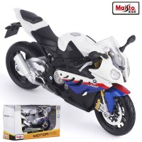 仿真BMW宝马1/12越野机车 S 1000 RR 摩托车模型玩具摆件后轮避震 宝马S1000RR