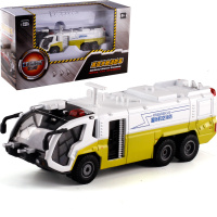 凯迪威合金工程车模型1:50高压水消防车仿真汽车模回 白色盒装