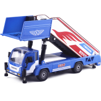 凯迪威登机梯车1:43合金机场车辆梯子伸缩式舷梯车旅客 蓝色