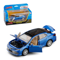 彩珀1/34丰田凯美瑞合金小汽车模型玩具宝宝玩具男孩玩具金属玩具 蓝色