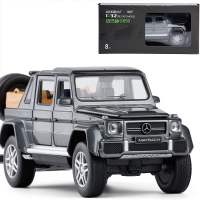 金属仿真1/32小汽车模型玩具声光合金车越野车敞篷儿童玩具车男孩 灰色敞篷