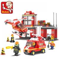 兼容乐高消防局10岁儿童7拼装玩具8小孩城市消防车积木救火车