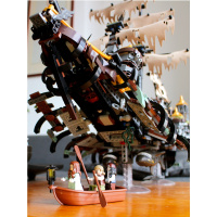 兼容乐高加勒比海盗船黑珍珠安妮女王高难度组拼装积木海盗模型船 -升级版☀沉默玛丽号