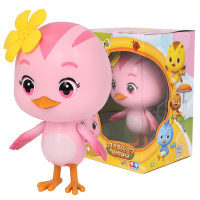 正版萌鸡小队动漫同款可动音乐公仔朵朵发声玩偶儿童玩具