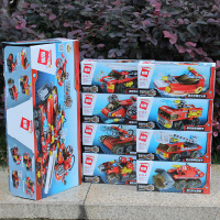 积木极限救援速锋暗影脉冲雷霆远征战车合体玩具航母战舰8合1 8合1极限救援战车1410