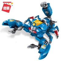 核晶少年机甲积木拼装玩具变形合体机器人金刚重甲牛疾风羊 3603电光蝎(225颗粒)