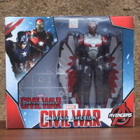 中动漫威复仇者联盟4钢铁蜘蛛侠美国队长3雷神MK85手办模型玩具 1901-08 支架版猎鹰