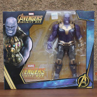 中动漫威复仇者联盟4钢铁蜘蛛侠美国队长3雷神MK85手办模型玩具 1903-02 支架版灭霸