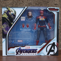 中动漫威复仇者联盟4钢铁蜘蛛侠美国队长3雷神MK85手办模型玩具 玫红色1904-05惊奇队长