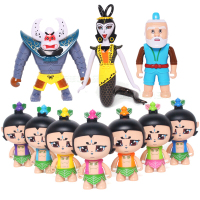 哲顺 葫芦娃玩具可变形蛋 金刚葫芦兄弟爷爷妖精组合蛇精含卡片卡通动漫公仔人偶模型