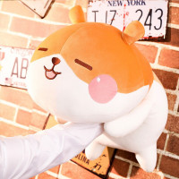 羽绒棉鼹鼠毛绒玩具抱枕创意仓鼠公仔玩偶儿童安抚鼹鼠公仔男朋友枕午睡枕 鼹鼠毛绒玩具65cm