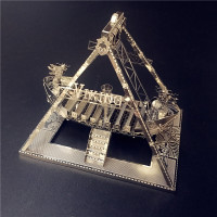 拼酷金属拼图军事建筑模型工具 创意3d立体金属拼装拼插模型玩具拼图DIY装饰工艺品 海盗船