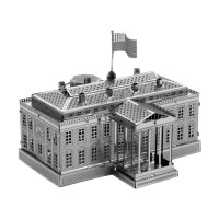 拼酷金属拼图军事建筑模型工具 创意3d立体金属拼装拼插模型玩具拼图DIY装饰工艺品 爱拼白宫