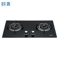 欧普高端家电 高温钢化玻璃双灶嵌入式燃气灶具 H23 火力4.2KW