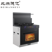 北燃德亿(BEIRANDEYI)电器 一体式灶炉 油烟机燃气灶蒸烤箱集成X2-DK 左烤右蒸