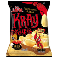 上好佳 小龙虾片 蒜香味 35g袋 膨化休闲零食小吃办公室宅家
