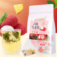 谯韵堂 荔枝乌龙茶375g/袋三角包茶量贩款荔枝干凤梨干乌龙茶热冷泡水茶