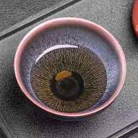 陈国飞纯手工银豪建盏喝茶主人杯保温