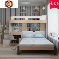 子母床多功能上下床高低床带书桌双层床衣柜床组合床1.5米储物床