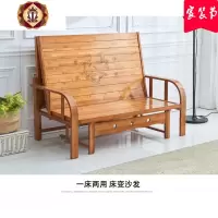 两用沙发床折叠竹床凉床实木躺椅午休1.2单人双人1.5米出租房家用