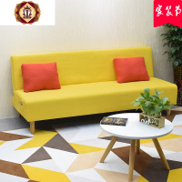 三维工匠布艺小户型沙发客厅可折叠沙发床双人三人租房服装店沙发床两用
