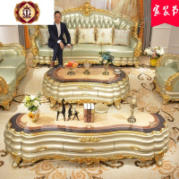 三维工匠法式电视柜2.2米实木花别墅大户型客厅组合电视柜2.4米家具