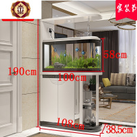 三维工匠鱼缸玄关柜隔断装饰屏风客厅现代简约厅入户进鞋柜双面间厅柜