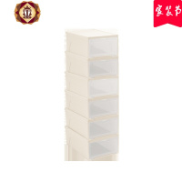三维工匠抽屉式透明收纳鞋盒宿舍置物箱家用居家防尘塑料篮球鞋柜
