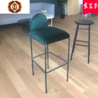 三维工匠舒梵化妆凳ins北欧换鞋凳铁艺玄关凳长条凳床尾凳换鞋凳软包坐垫