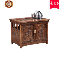 三维工匠鸡翅木小茶桌玲珑红木阳台新中式小户型家用茶台实木功夫茶几家具