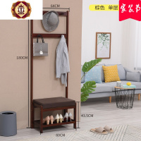 三维工匠换鞋凳家用口实木穿鞋凳软包坐垫可做多功能鞋凳鞋柜北欧